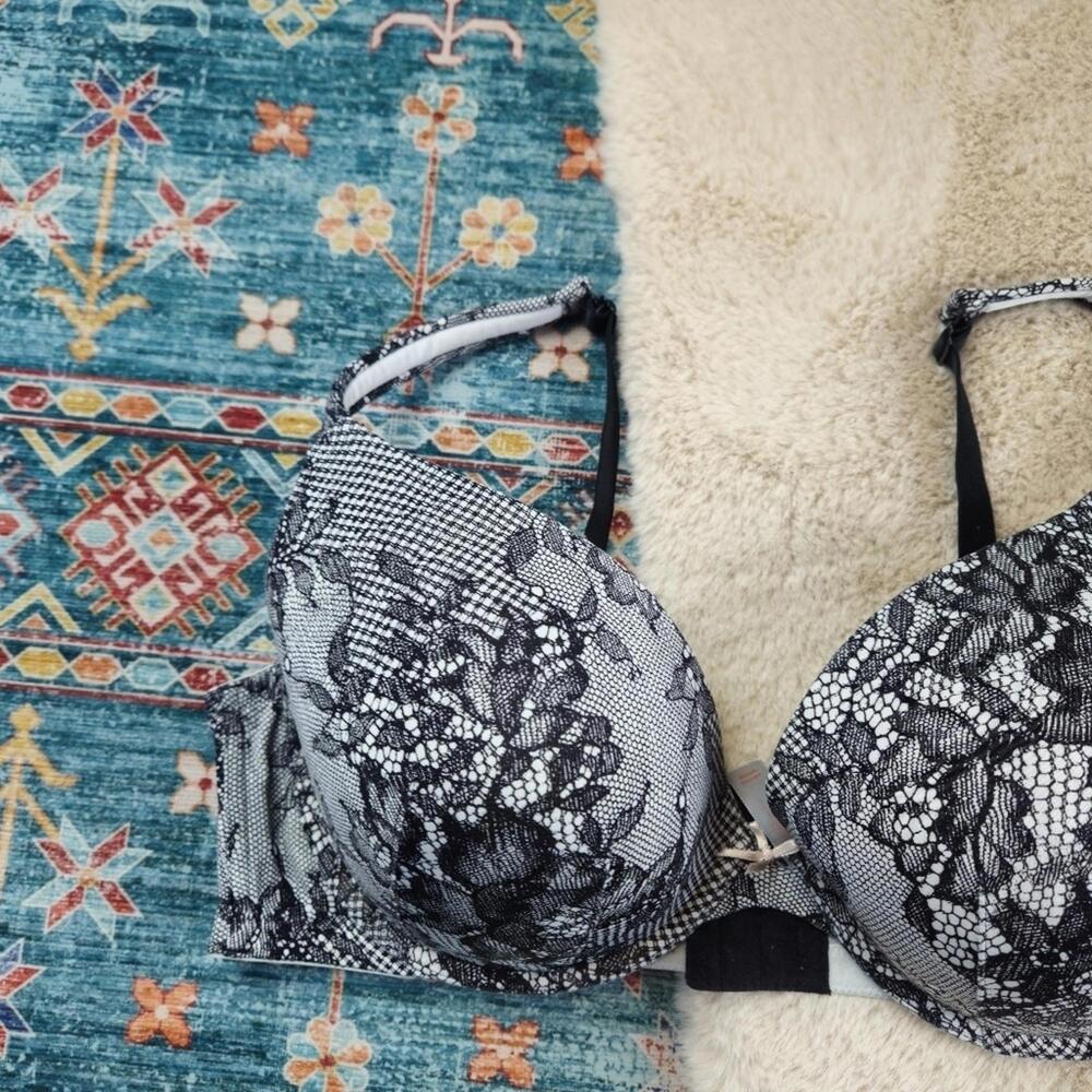 Cacique Lace Bra Boost Plunge 44D Women Plus Size - Picture 2 of 9
